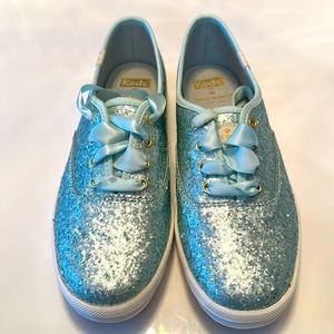 Kate Spade x Keds Sparkly Blue Sneakers!